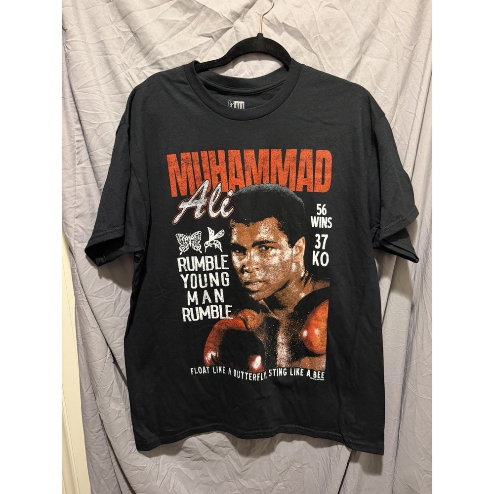 Muhammad Ali Men's Graphic T Shirt Size Large Black